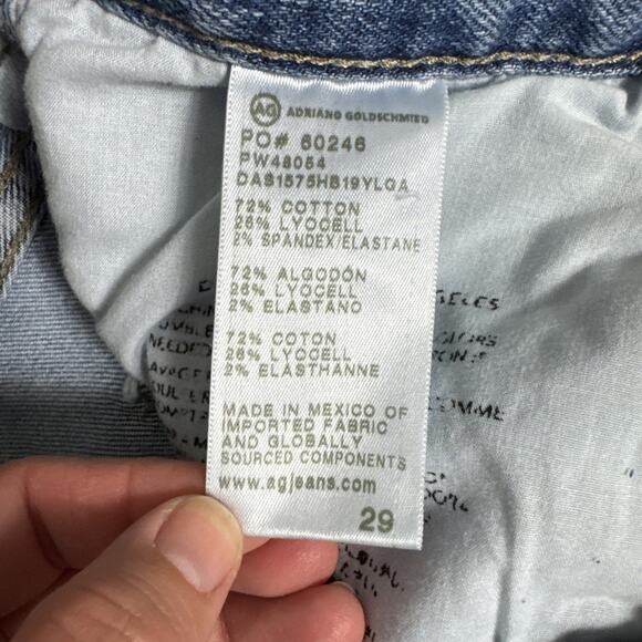 AG Adriano Goldschmied Slouchy Slim Ex-Boyfriend Jeans Medium Wash sz 29 - Picture 6 of 8
